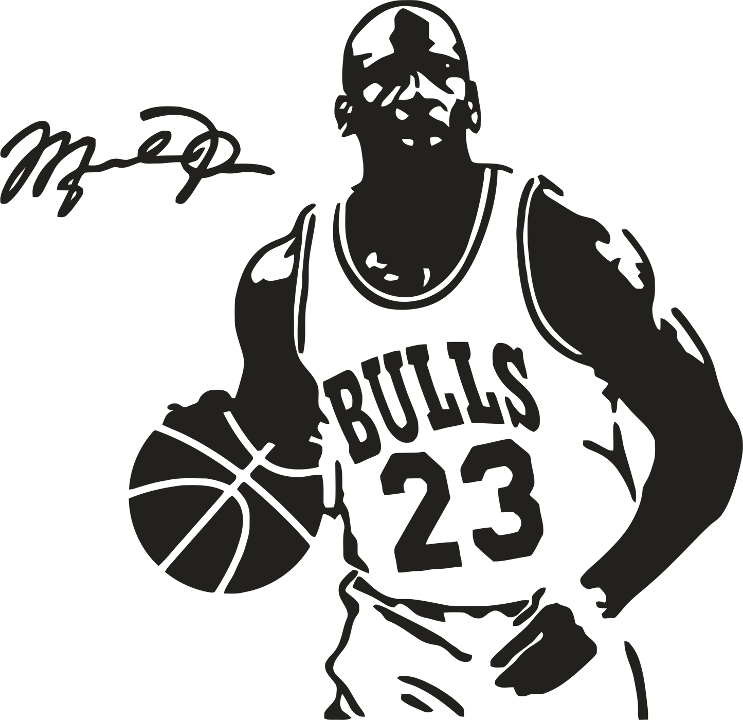 #221 - MJ - DTF Transfer