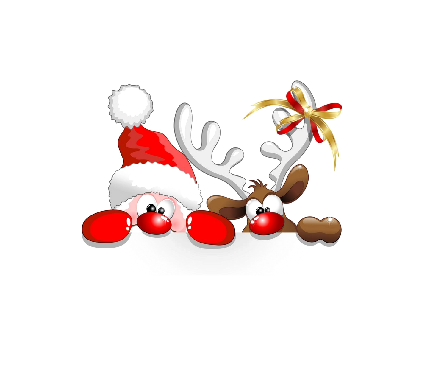 #103 - Santa & Rudolph - DTF Transfer