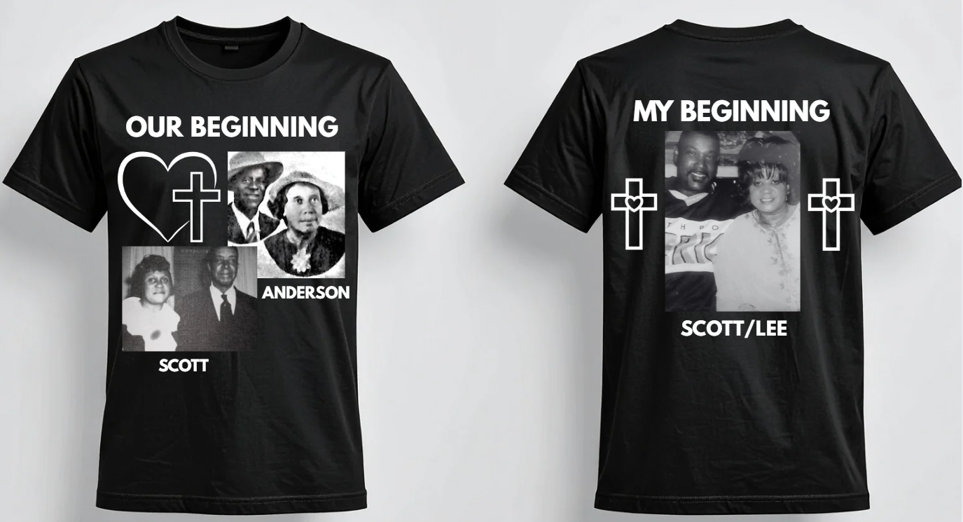 Custom Scott/Anderson/Lee T-shirt Front+Back