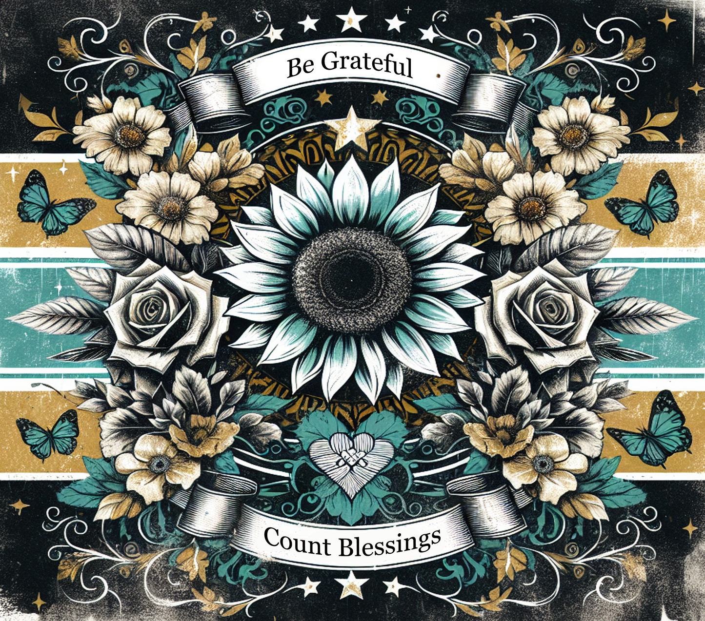 #61 - Be Grateful - Tumbler Wrap