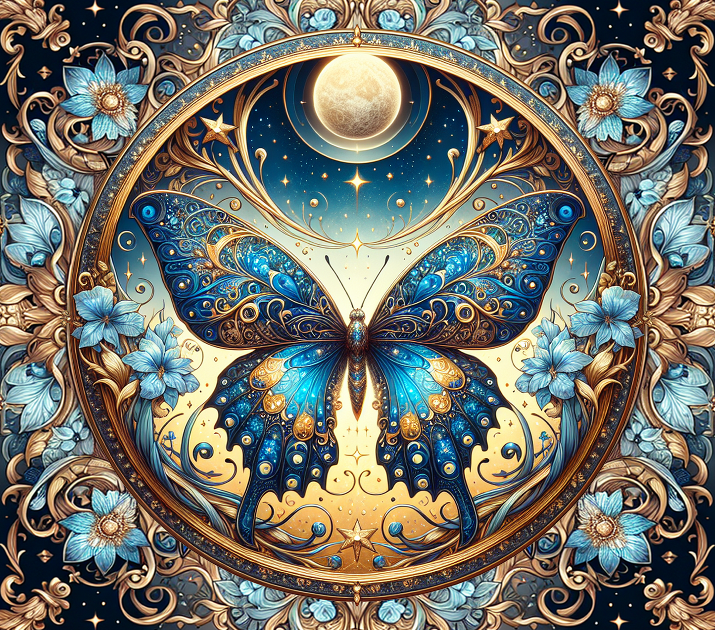 #306 - Butterfly Moon - Tumbler Wrap
