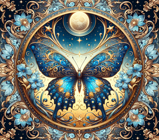 #306 - Butterfly Moon - Tumbler Wrap