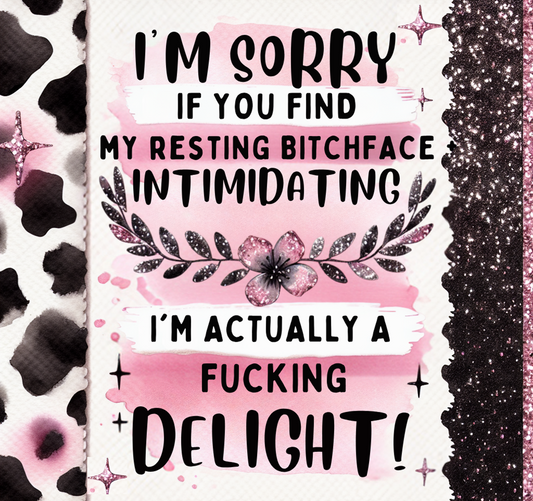 #76 - Resting B Face - Tumbler Wrap