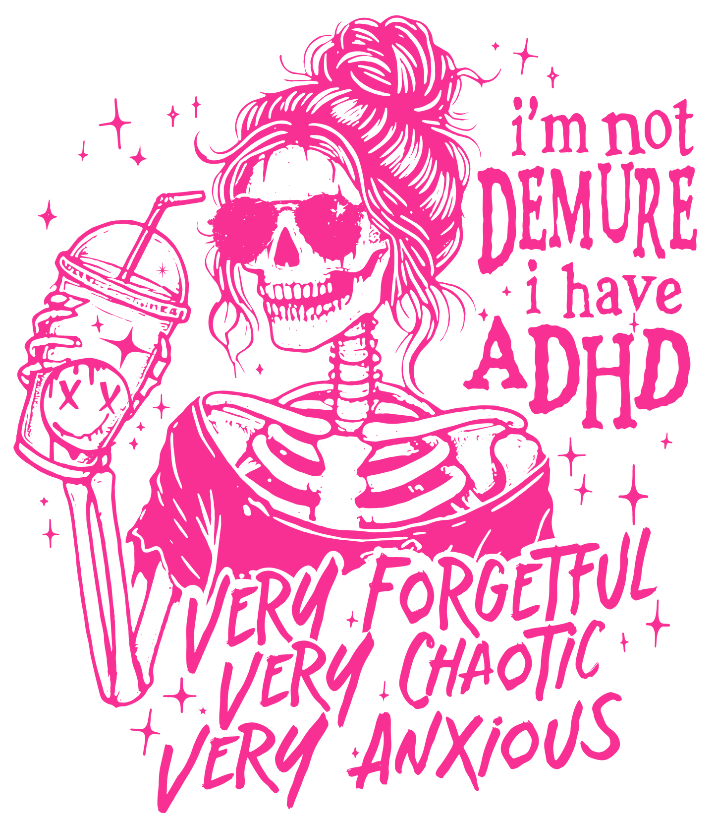 #185 - Demure - DTF Transfer