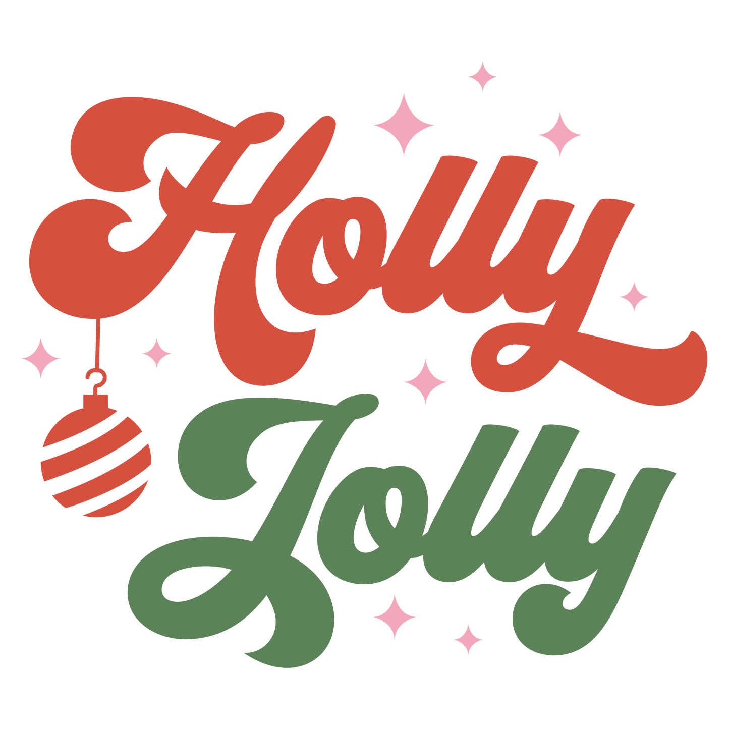 #213 - Holly Jolly - DTF Transfer