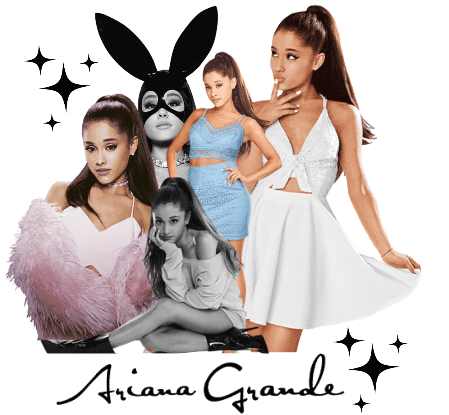 #377 - Ariana Grande Collage - Transfer