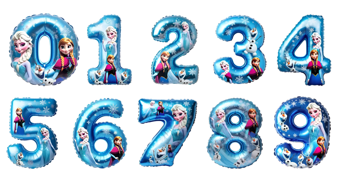 #232 - Frozen Balloon Shapes - DTF Transfer