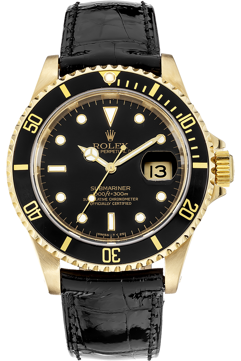 #170 - Black Rolex Watch - DTF Transfer