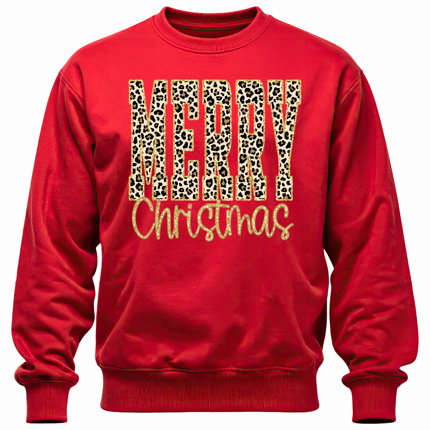 Leopord Merry Christmas Sweater