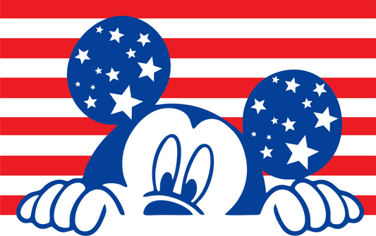 #195 - July 4th Mickey - DTF Transfer