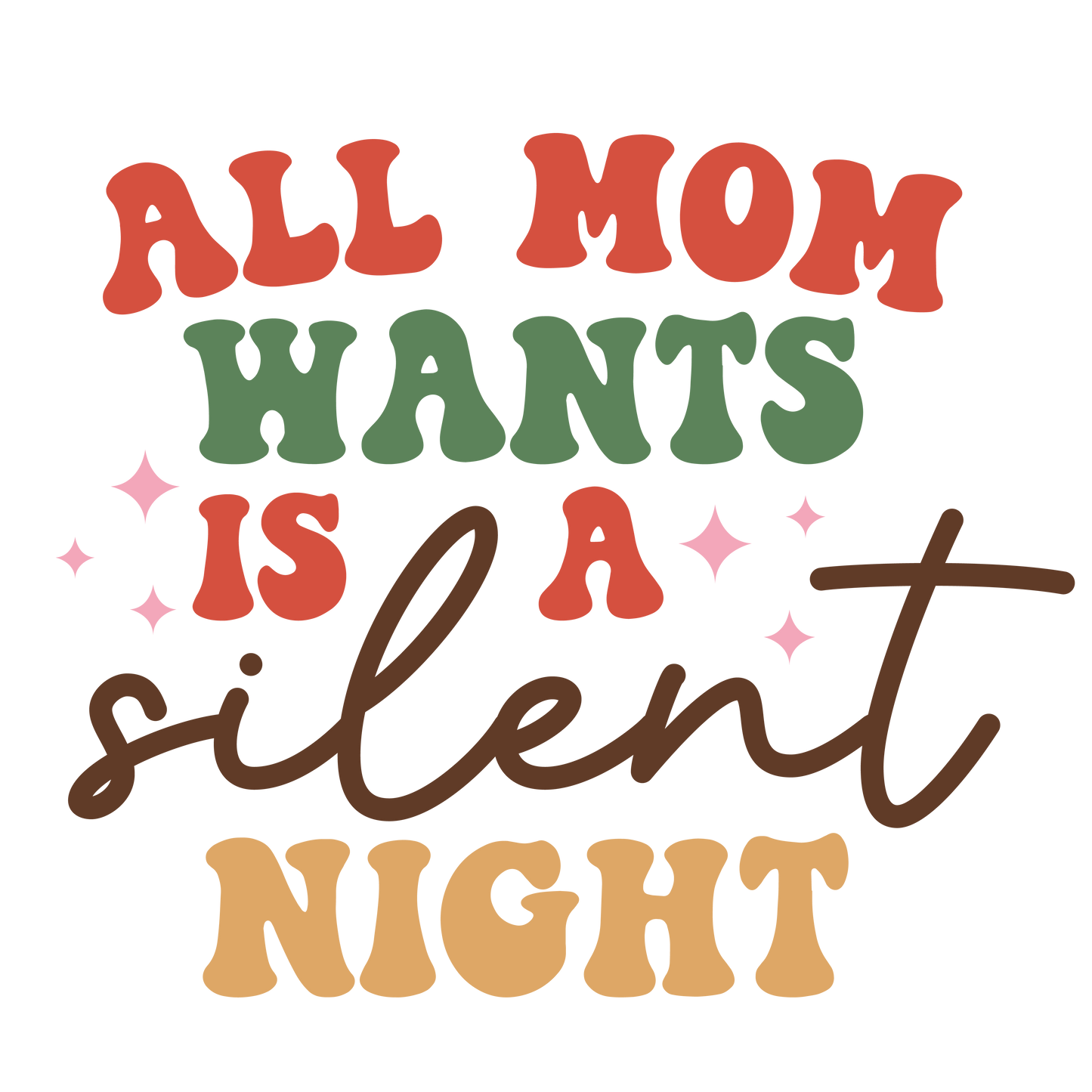 #206 - Silent Night - DTF Transfer