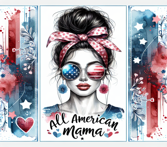 #293 - All American Mama - Tumbler Wrap