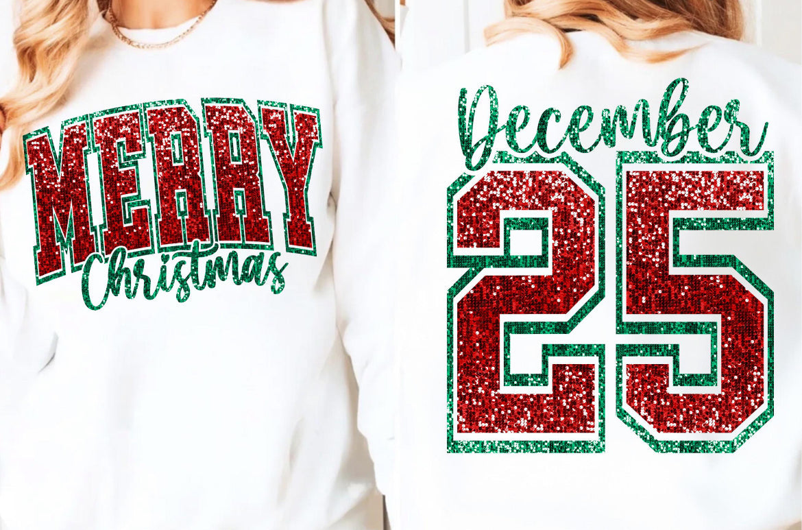 Merry Christmas Sweater (Front+Back)