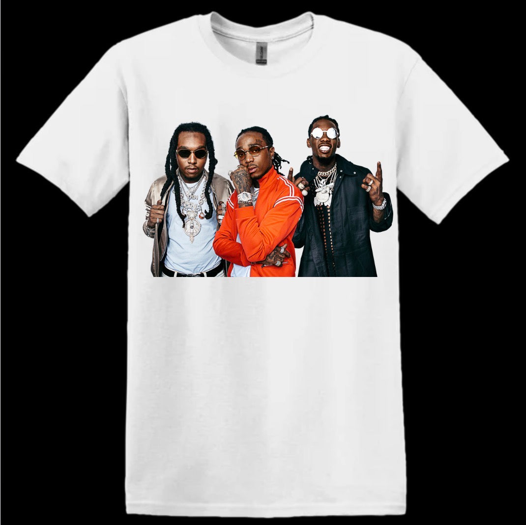 Migos White Tee