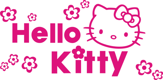 #174 - Pink Hello Kitty - DTF Transfer
