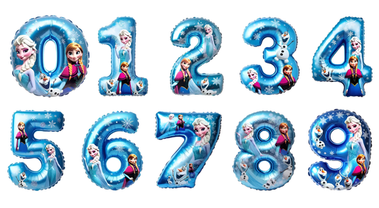 #232 - Frozen Balloon Shapes - DTF Transfer