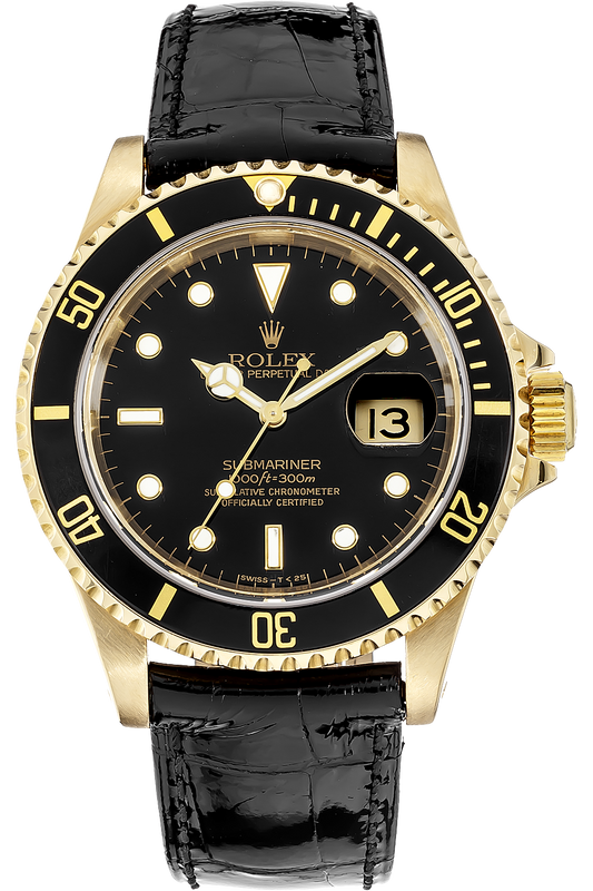 #170 - Black Rolex Watch - DTF Transfer